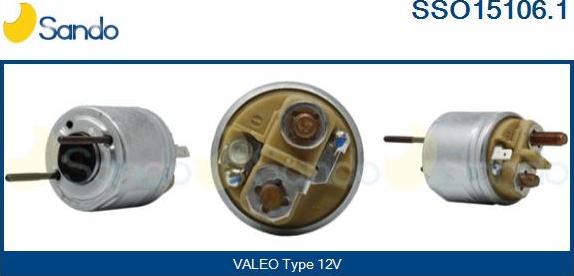 Sando SSO15106.1 - Solenoid Switch, starter autospares.lv