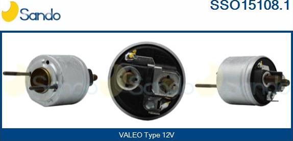 Sando SSO15108.1 - Solenoid Switch, starter autospares.lv