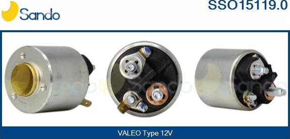 Sando SSO15119.0 - Solenoid Switch, starter autospares.lv