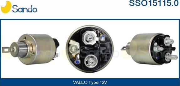 Sando SSO15115.0 - Solenoid Switch, starter autospares.lv