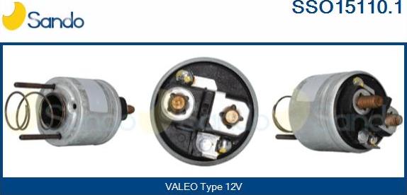 Sando SSO15110.1 - Solenoid Switch, starter autospares.lv