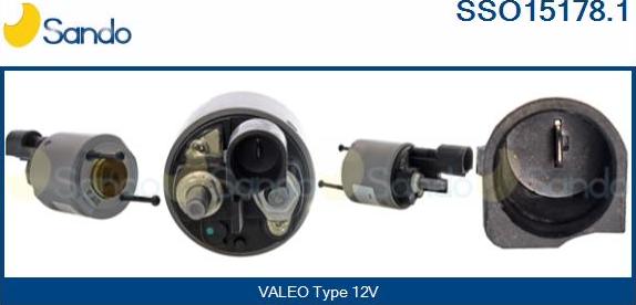 Sando SSO15178.1 - Solenoid Switch, starter autospares.lv