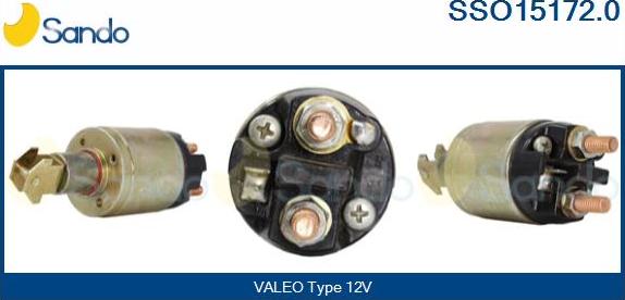 Sando SSO15172.0 - Solenoid Switch, starter autospares.lv