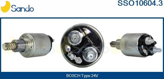 Sando SSO10604.3 - Solenoid Switch, starter autospares.lv