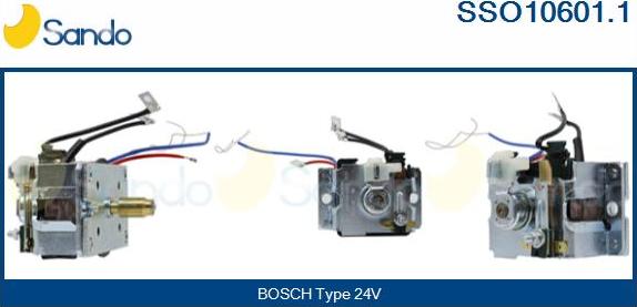 Sando SSO10601.1 - Solenoid Switch, starter autospares.lv