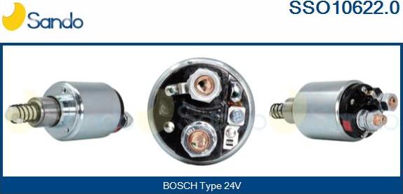 Sando SSO10622.0 - Solenoid Switch, starter autospares.lv