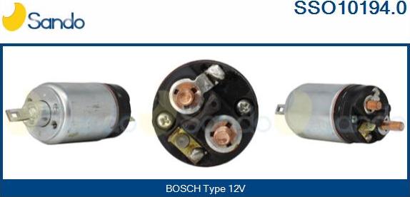 Sando SSO10194.0 - Solenoid Switch, starter autospares.lv