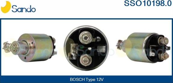 Sando SSO10198.0 - Solenoid Switch, starter autospares.lv