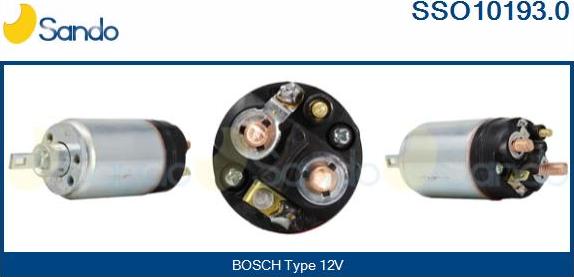 Sando SSO10193.0 - Solenoid Switch, starter autospares.lv