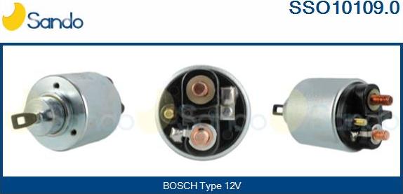 Sando SSO10109.0 - Solenoid Switch, starter autospares.lv