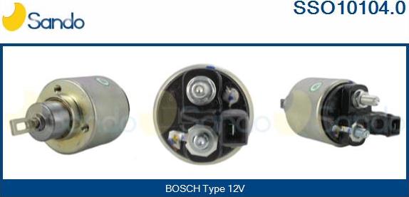 Sando SSO10104.0 - Solenoid Switch, starter autospares.lv