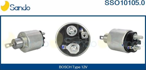 Sando SSO10105.0 - Solenoid Switch, starter autospares.lv