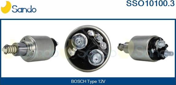 Sando SSO10100.3 - Solenoid Switch, starter autospares.lv