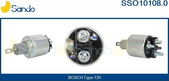 Sando SSO10108.0 - Solenoid Switch, starter autospares.lv