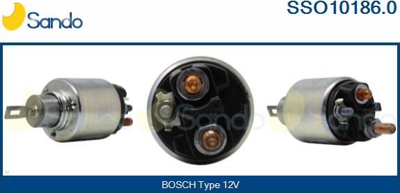 Sando SSO10186.0 - Solenoid Switch, starter autospares.lv