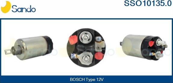 Sando SSO10135.0 - Solenoid Switch, starter autospares.lv