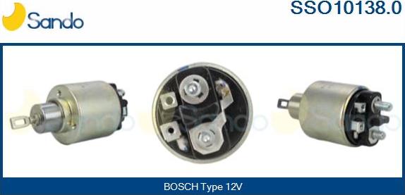 Sando SSO10138.0 - Solenoid Switch, starter autospares.lv