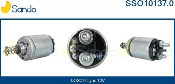 Sando SSO10137.0 - Solenoid Switch, starter autospares.lv