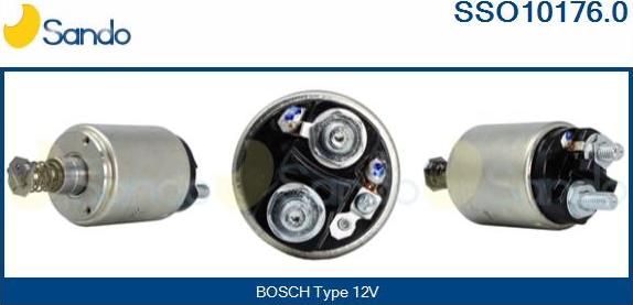 Sando SSO10176.0 - Solenoid Switch, starter autospares.lv