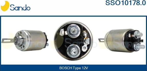 Sando SSO10178.0 - Solenoid Switch, starter autospares.lv