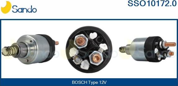 Sando SSO10172.0 - Solenoid Switch, starter autospares.lv