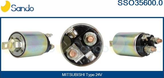 Sando SSO35600.0 - Solenoid Switch, starter autospares.lv