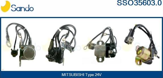 Sando SSO35603.0 - Solenoid Switch, starter autospares.lv