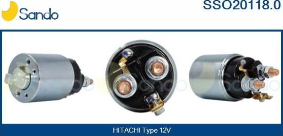 Sando SSO20118.0 - Solenoid Switch, starter autospares.lv