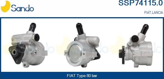 Sando SSP74115.0 - Hydraulic Pump, steering system autospares.lv