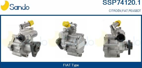 Sando SSP74120.1 - Hydraulic Pump, steering system autospares.lv