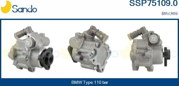 Sando SSP75109.0 - Hydraulic Pump, steering system autospares.lv