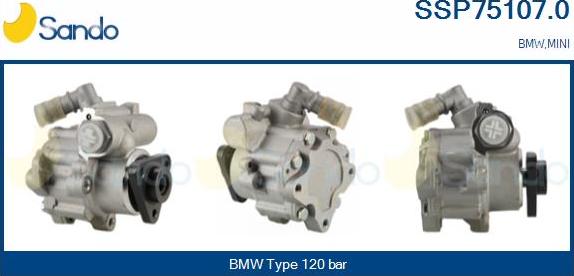 Sando SSP75107.0 - Hydraulic Pump, steering system autospares.lv