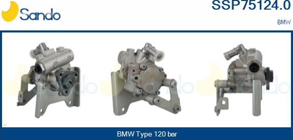 Sando SSP75124.0 - Hydraulic Pump, steering system autospares.lv