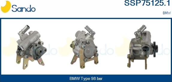 Sando SSP75125.1 - Hydraulic Pump, steering system autospares.lv