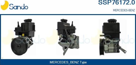 Sando SSP76172.0 - Hydraulic Pump, steering system autospares.lv