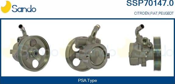 Sando SSP70147.0 - Hydraulic Pump, steering system autospares.lv