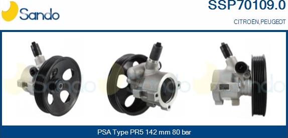 Sando SSP70109.0 - Hydraulic Pump, steering system autospares.lv