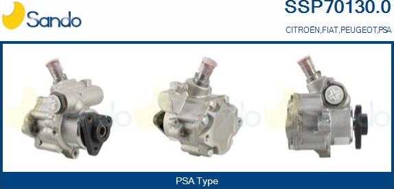 Sando SSP70130.0 - Hydraulic Pump, steering system autospares.lv