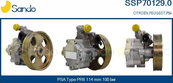 Sando SSP70129.0 - Hydraulic Pump, steering system autospares.lv