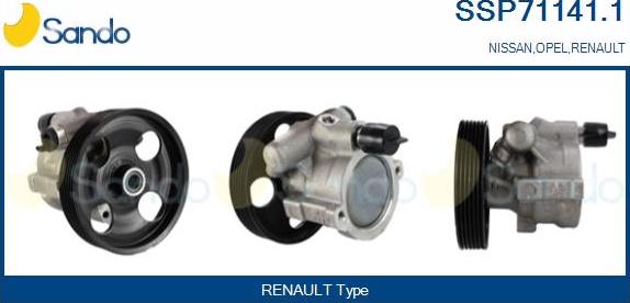 Sando SSP71141.1 - Hydraulic Pump, steering system autospares.lv