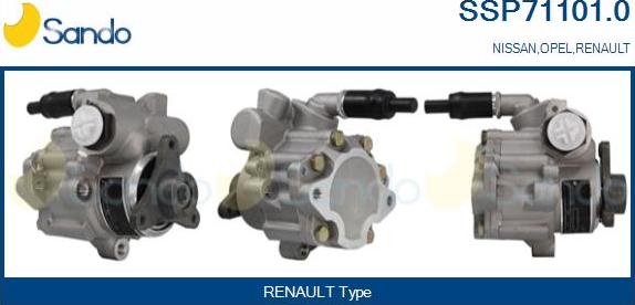 Sando SSP71101.0 - Hydraulic Pump, steering system autospares.lv