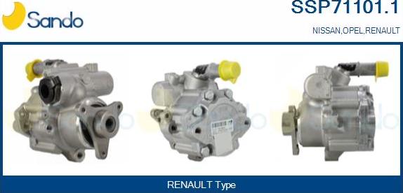 Sando SSP71101.1 - Hydraulic Pump, steering system autospares.lv