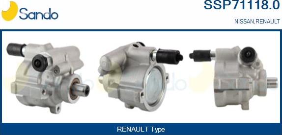 Sando SSP71118.0 - Hydraulic Pump, steering system autospares.lv