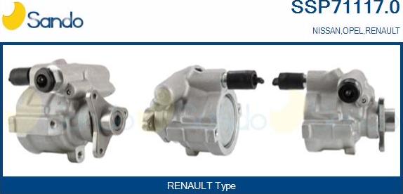Sando SSP71117.0 - Hydraulic Pump, steering system autospares.lv