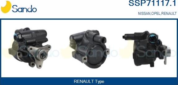 Sando SSP71117.1 - Hydraulic Pump, steering system autospares.lv