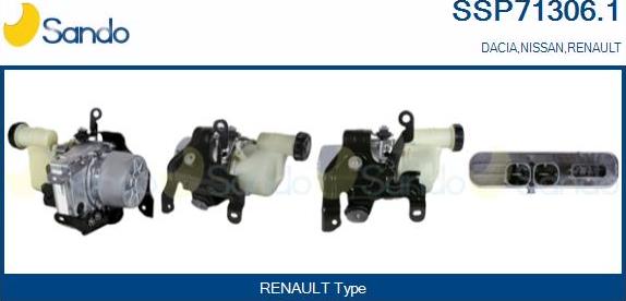 Sando SSP71306.1 - Hydraulic Pump, steering system autospares.lv