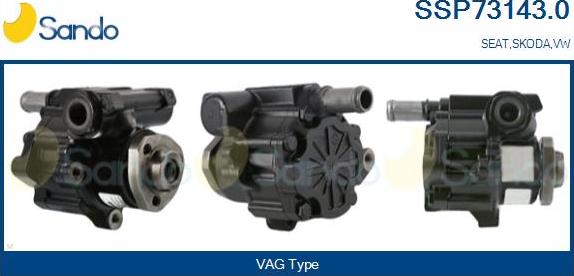 Sando SSP73143.0 - Hydraulic Pump, steering system autospares.lv