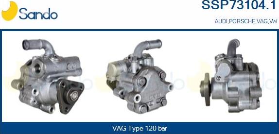 Sando SSP73104.1 - Hydraulic Pump, steering system autospares.lv