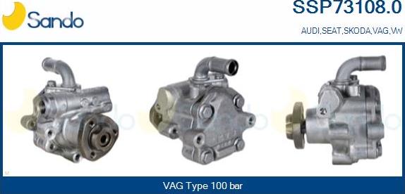 Sando SSP73108.0 - Hydraulic Pump, steering system autospares.lv