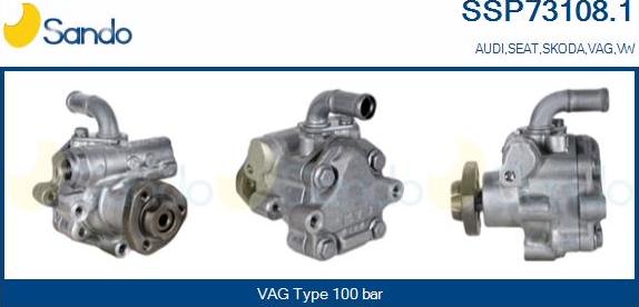 Sando SSP73108.1 - Hydraulic Pump, steering system autospares.lv